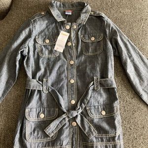 Gymboree Denim Trench Coat; belted jacket